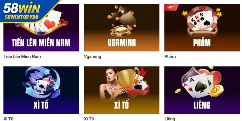 Game bài 58WIN mang lại hoàn hảo trong trải nghiệm