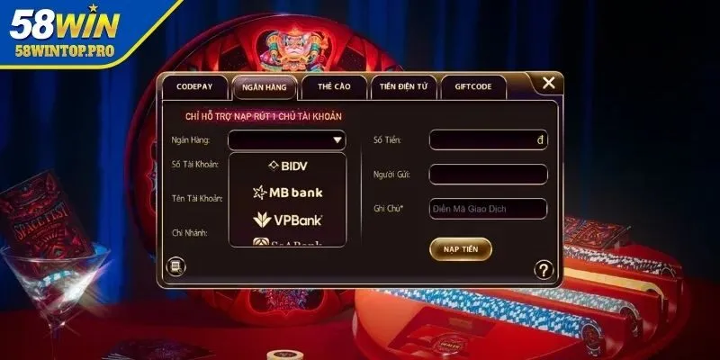 Thông qua giao dịch ngân hàng để giao dịch